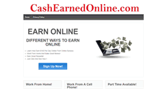 Desktop Screenshot of cashearnedonline.com